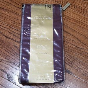 (2) Wamsutta Dream Zone KING Pillowcases in Mauve